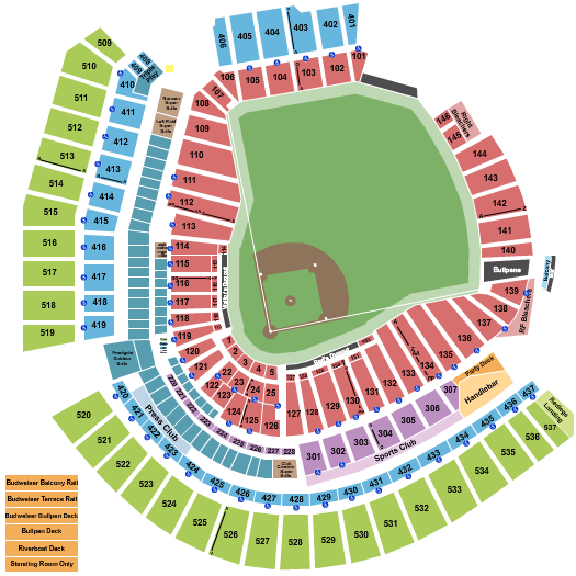 Great American Ball Park Reds Seating Chart